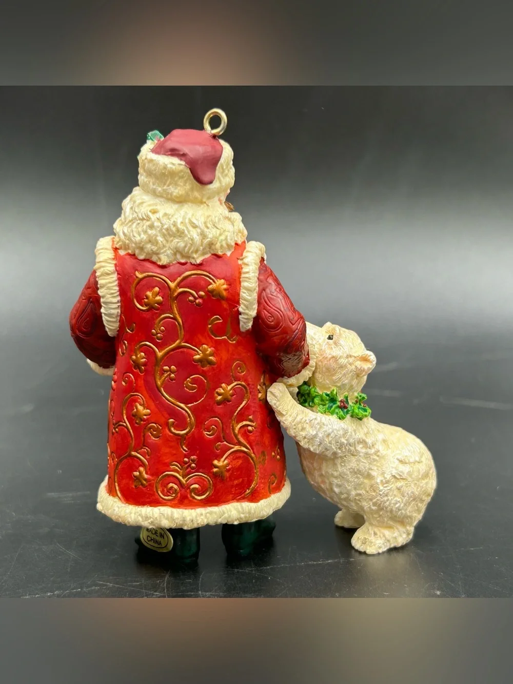 Carlton Cards Santa’s Holiday Best Ornament 2000 Polar Bear Penguin Boxed